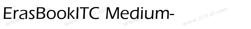 ErasBookITC Medium字体转换